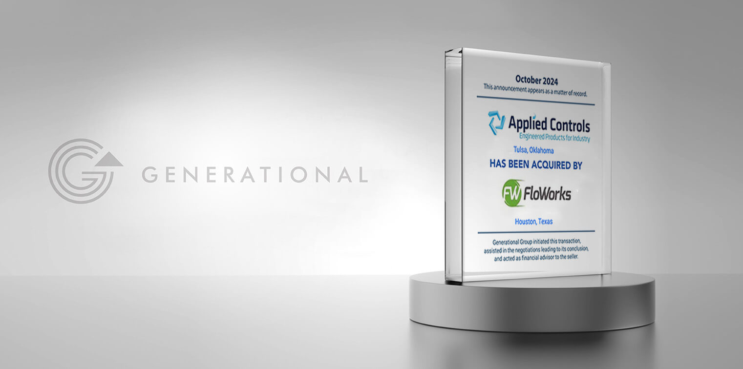 Generational Group Advises Applied Controls Corporation in its Sale to Wynnchurch Capital